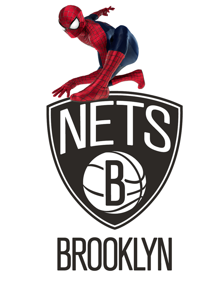 Brooklyn Nets Spider Man Logo vinyl decal